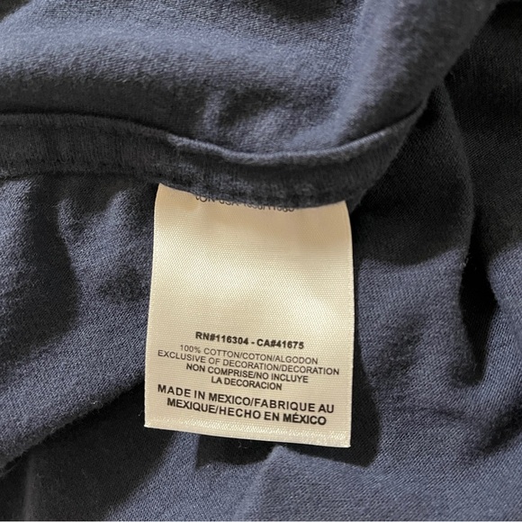 CONVERSE Men's Chuck Taylor All Star T-Shirt Light Navy Size X-Large - Picture 5 of 8